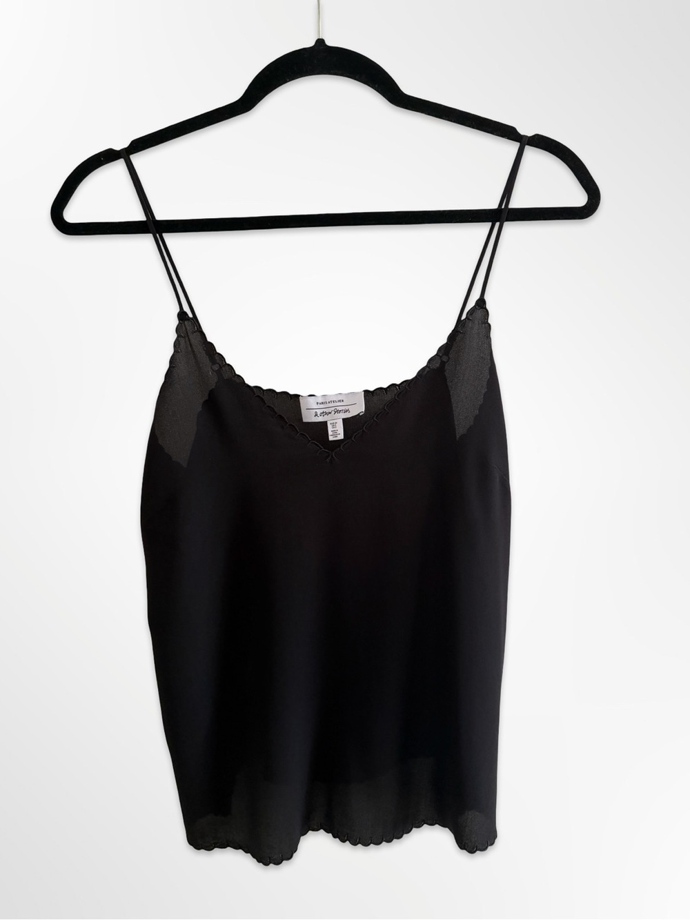 & Other Stories Black Silk Camisole
